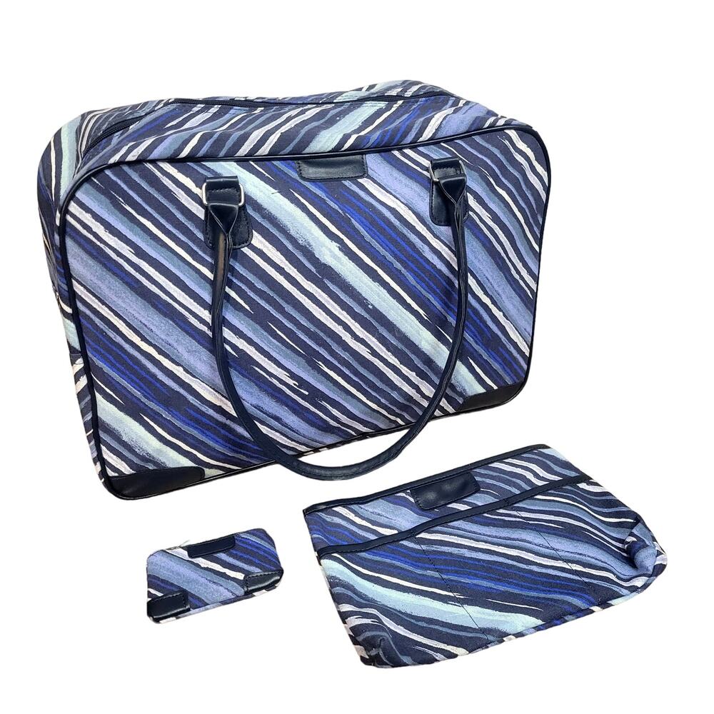 Striped‎  Weekender Bag Set NWOT
